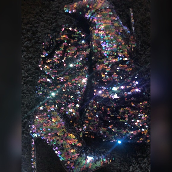 Sequin Slouchy Boots - Picture 4 of 6